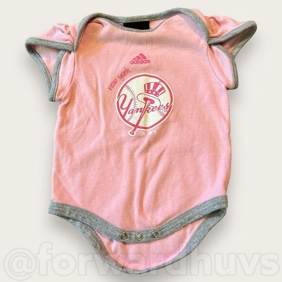 Bundle Sale 3 for $15 | Adidas MLB NY Yankee Romper| 3/6 Months - Picture 1 of 6